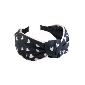 Heart Print Knot Headband